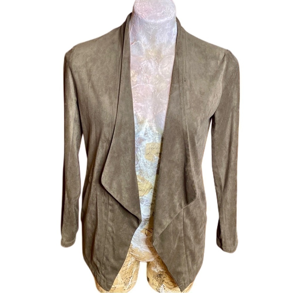 NWT Blank NYC Olive Green Faux Suede Jacket Sz XS